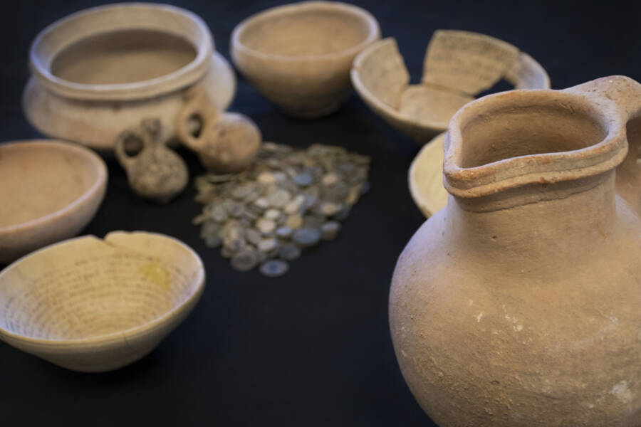 Coins And Jars And Swearing Bowls From Jerusalem