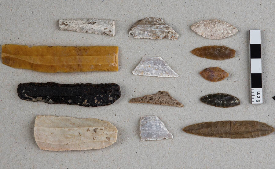 Flint Tools From Dolmen Of El Pendon