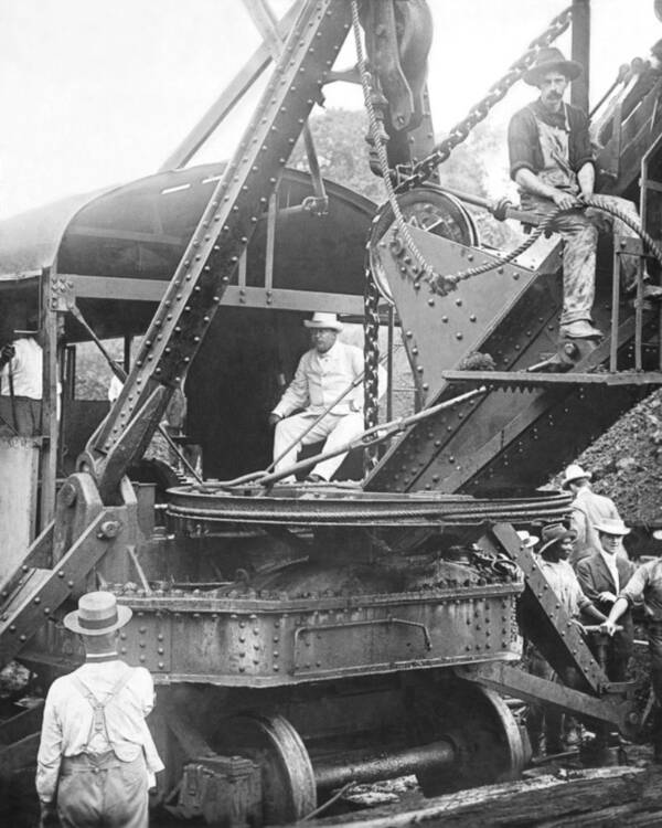 Teddy Roosevelt At The Panama Canal