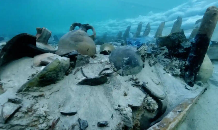 Underwater amphoras of Ses Fontanelles