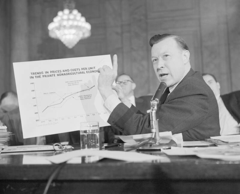 Walter Reuther Holding Chart