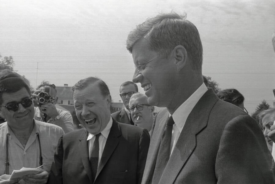 With John F. Kennedy