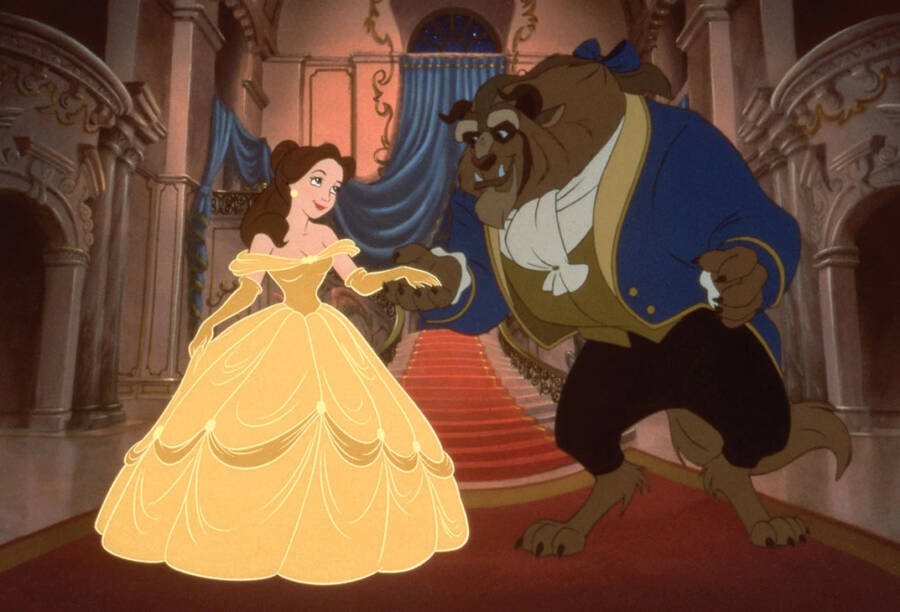 Belle And Beast From The Beauty And The Beast