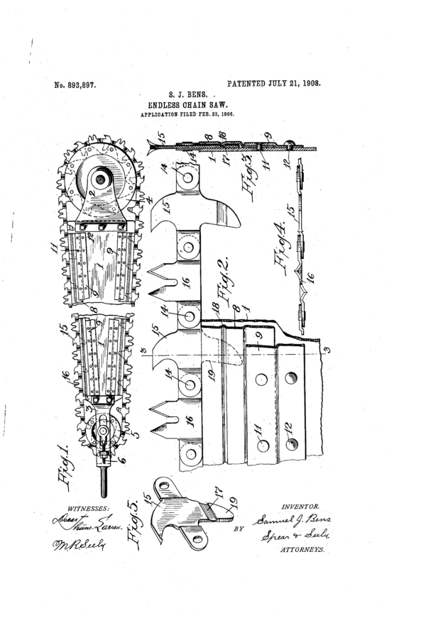 Endless Chainsaw Patent