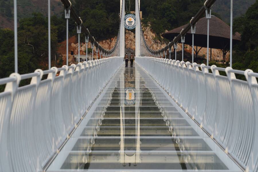 Vietnam Just Opened The World’s Longest Glass-Bottomed Bridge In A Stunning Mountain Park