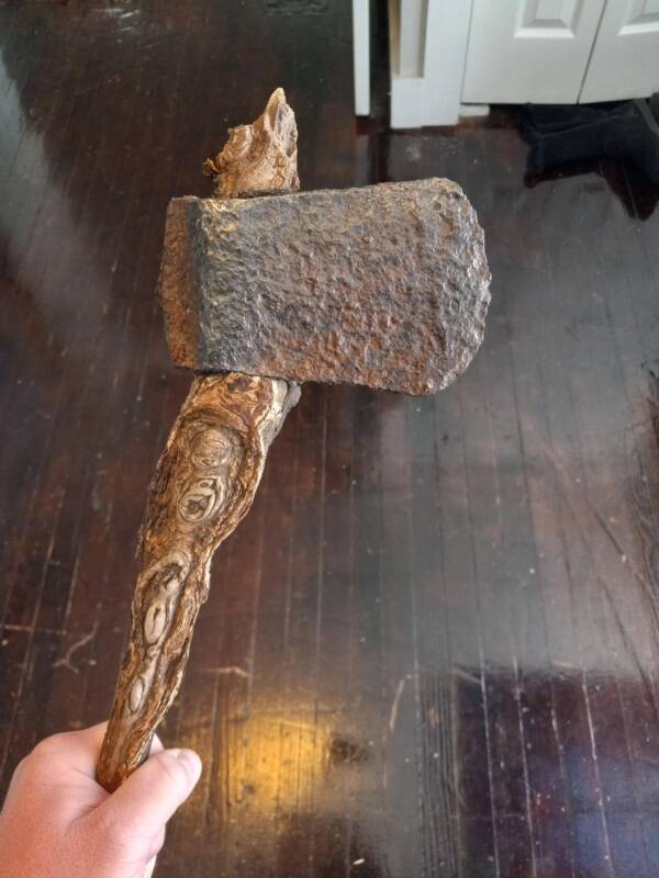 Holding The Ax