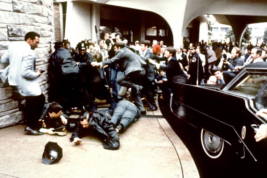 Aftermath Of Ronald Reagan Assassination Attempt