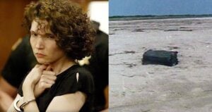 Melanie Mcguire Alongside Suitcase