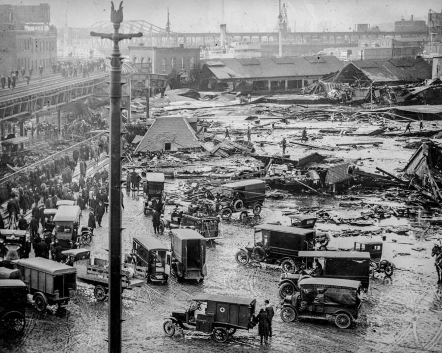 Aftermath Of The Great Boston Molasses Flood