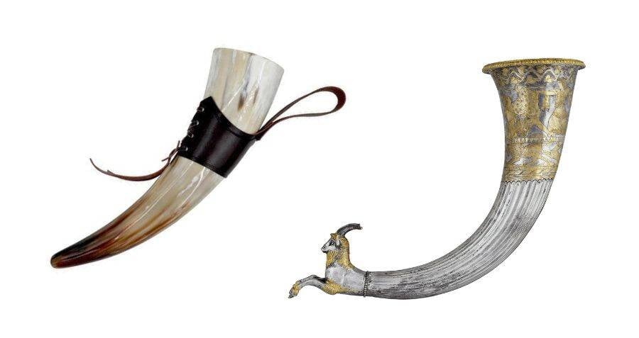 Viking Valkyrie Drinking Horn