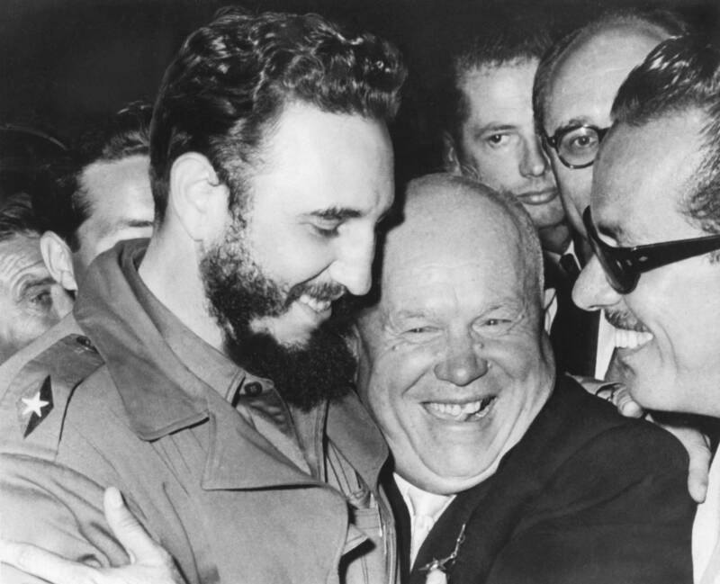 Fidel Castro And Nikita Krushchev