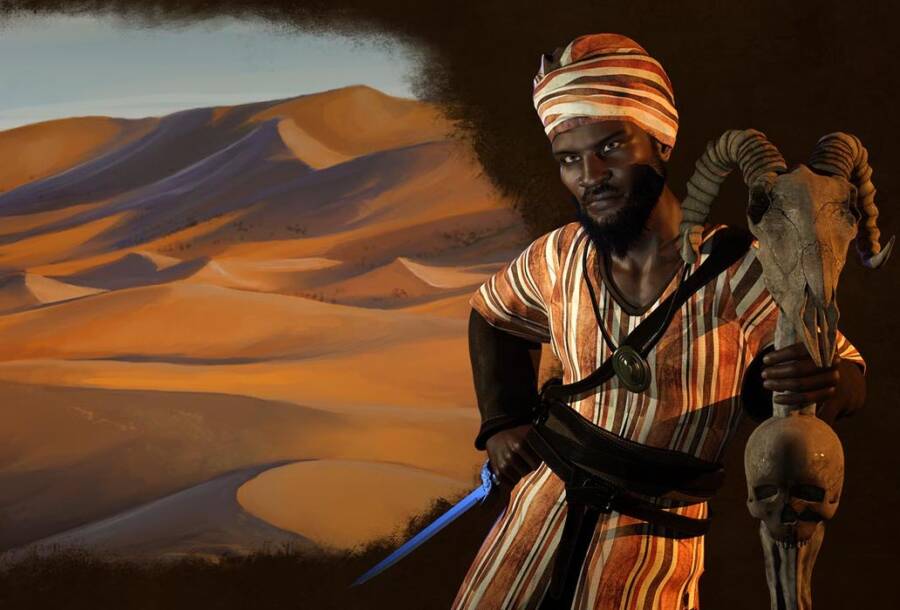 illustration of sundiata keita and desert - Sundiata Keita, The Legendary Founder Of The Mali Empire