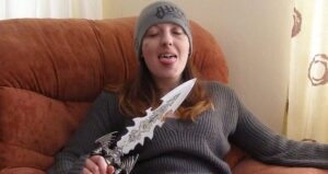 Joanna Dennehy Holding Dagger