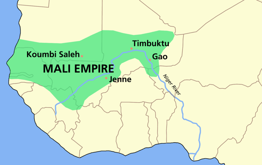 Map Of Former Mali Empire