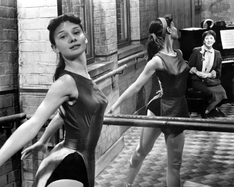 Audrey Hepburn At The Barre