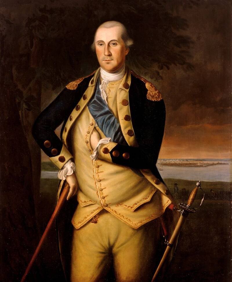 Portrait Of George Washington By Charles Willson Peale