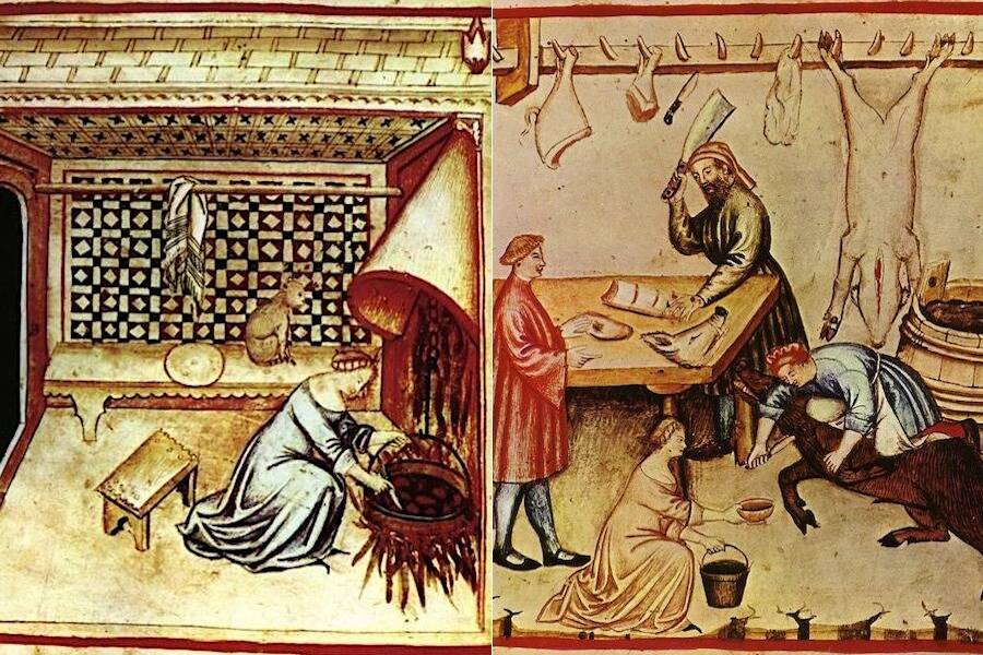 Medieval Foods Illustrations