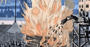 Paris Burning Cats Bonfire