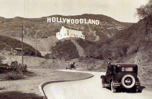 The Hollywoodland Sign In Late 1920's