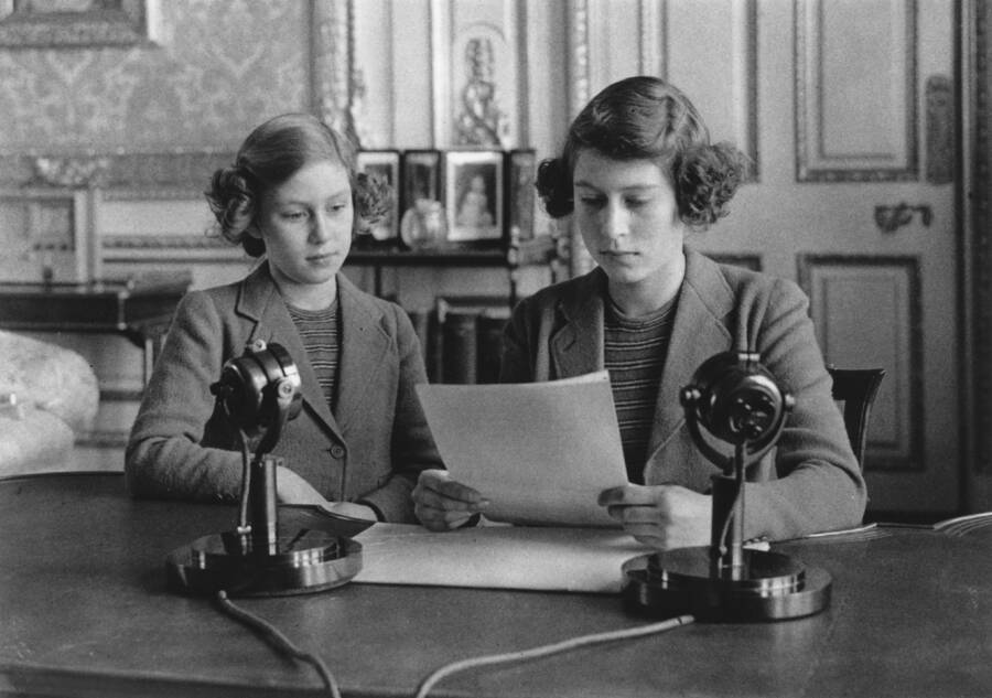 Princess Elizabeth Giving A Radio Speech