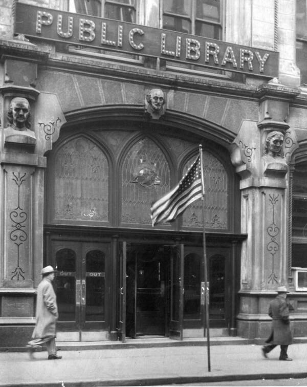 Entrance Of Cincinnati Public Library