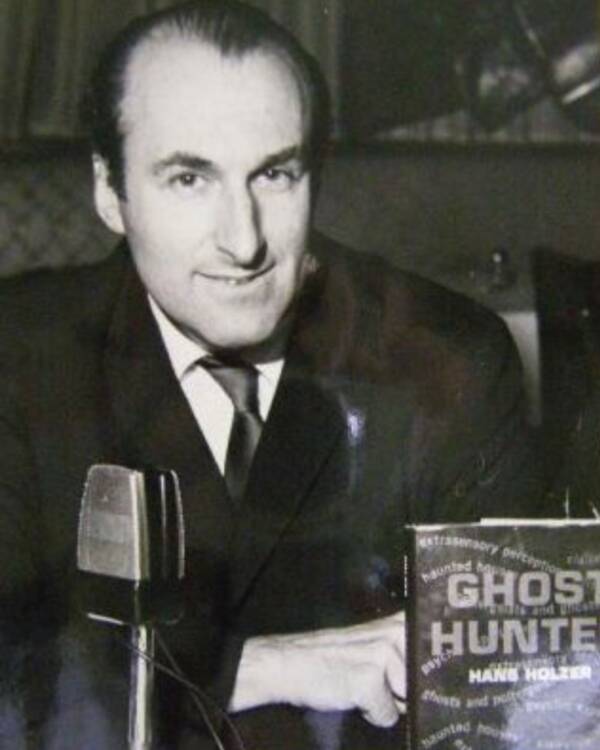 Hans Holzer With Ghost Hunter Book