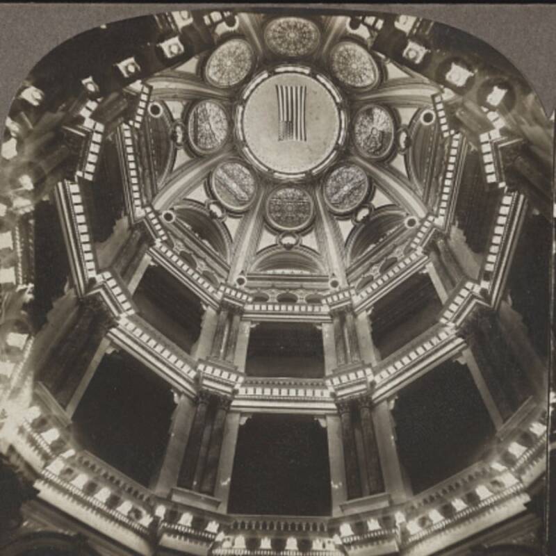 Interior Of Chicago Federal Building Dome