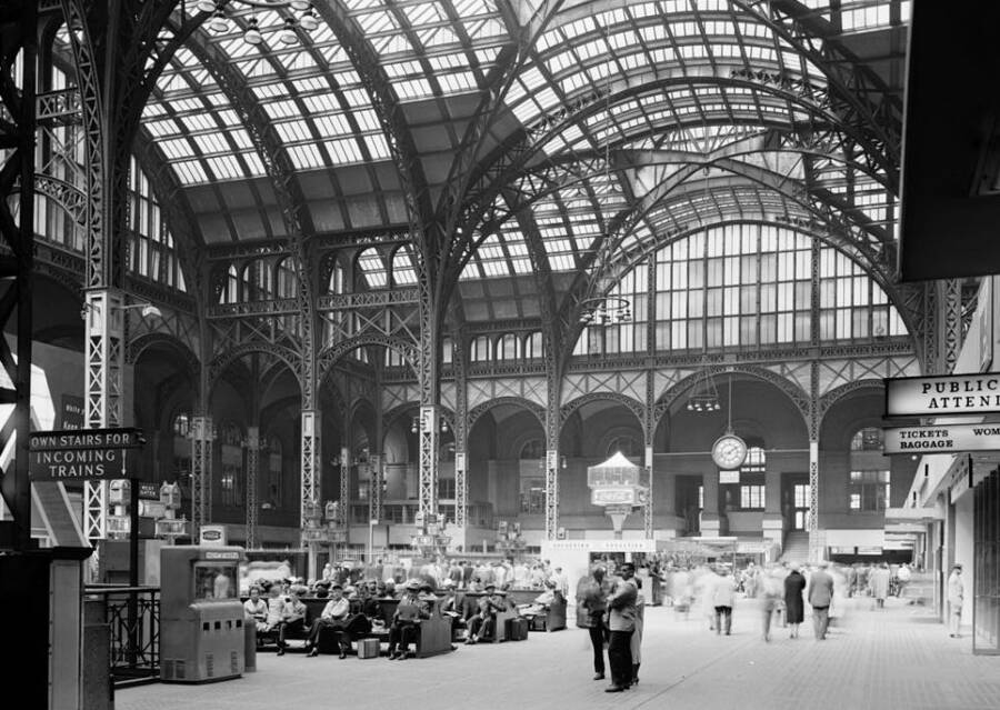 Penn Station Main Concourse In 1962