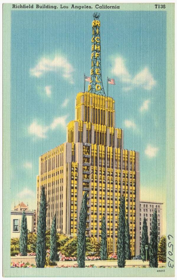 Postcard Of Richfield Tower