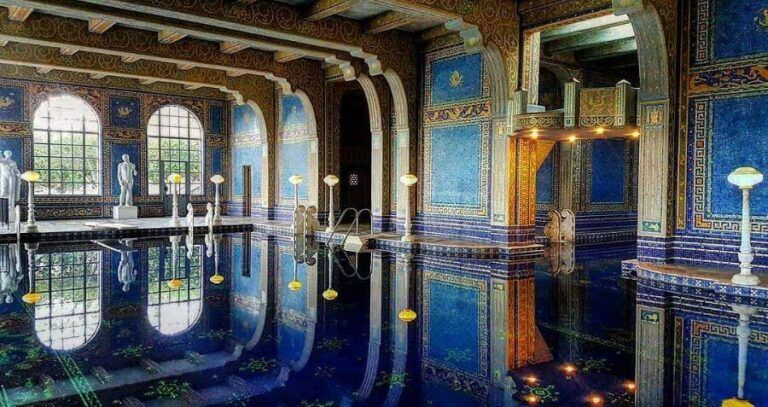 Roman Bathhouse Pool At Hearst Castle