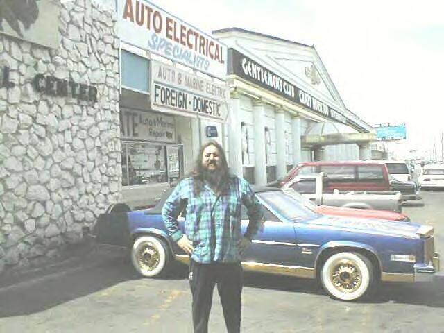 Buffalo Jim in his auto shop