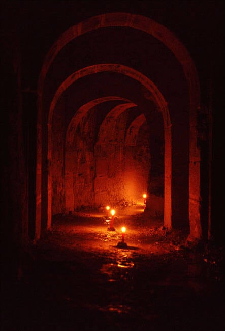 Candles In The Paris Catacombs