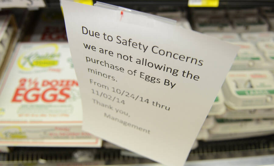 Eggs Not Sold To Minors