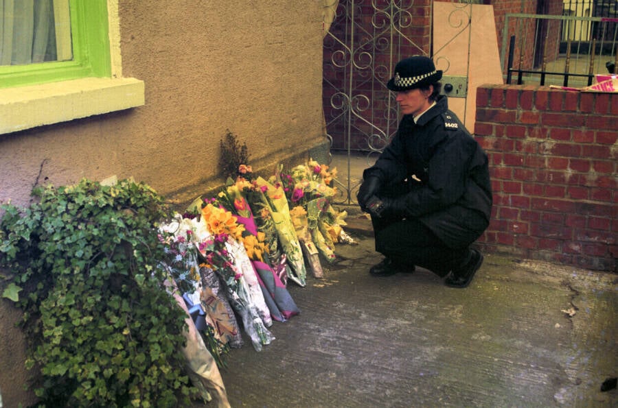 Flowers Placed At 25 Cromwell Street