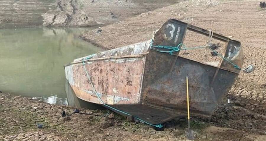 WWII 'Ghost Boat' Revealed In Drought-Struck California Lake