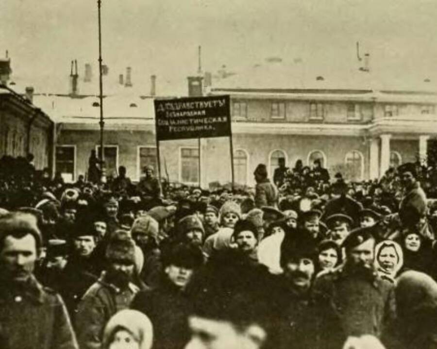 Protesters In Petrograd