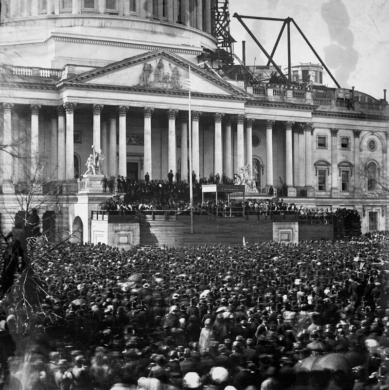Инаугурация Авраама Линкольна в 1861 году