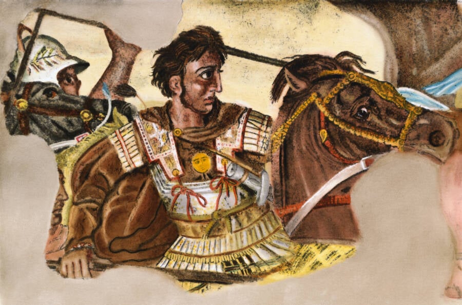 Alexander The Great During Battle