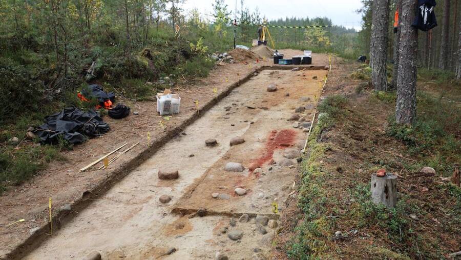 Stone Age Archaeological Site In Finland
