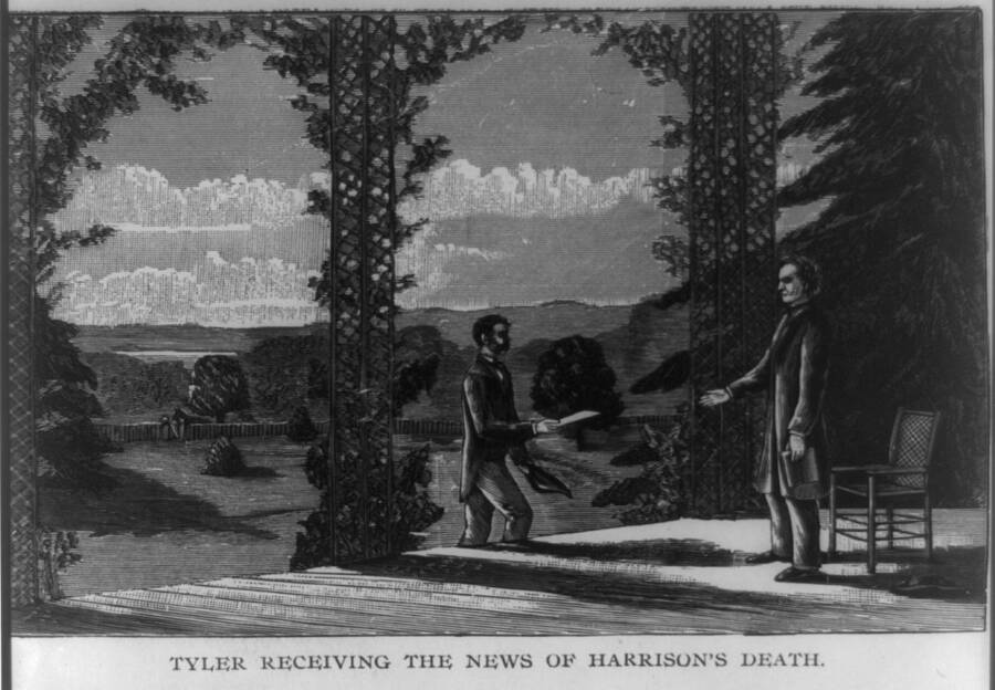 John Tyler Hearing Of Harrison's Death