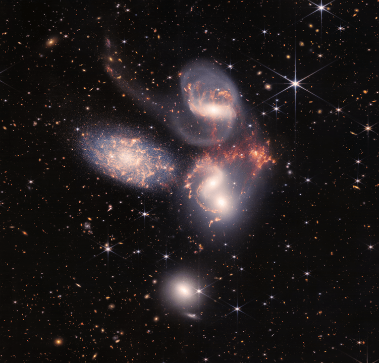 James Webb Telescope Image Of Stephan's Quintet
