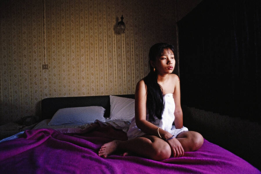 Thai Sex Worker On A Bed
