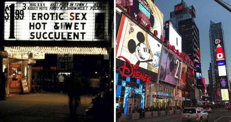 Times Square Then And Now Featured