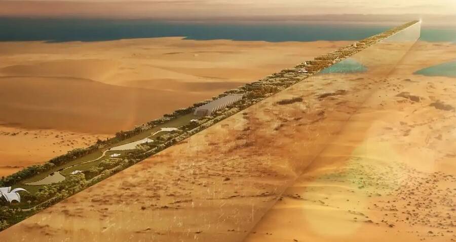 Work On The Vertical Megacity Known As The Line Has Begun