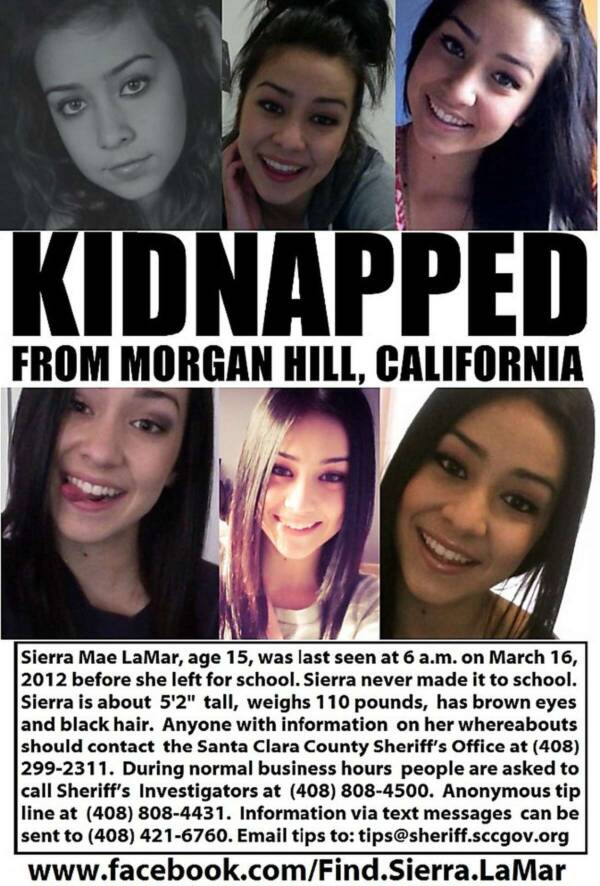 A Kidnapped Information Poster For Sierra Lamar