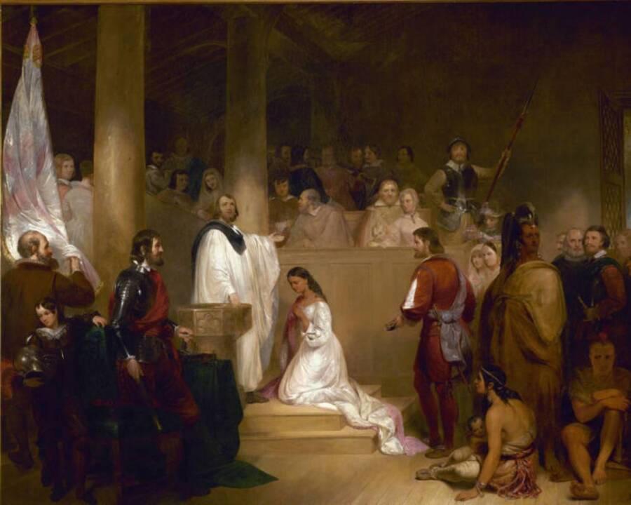 Baptism Of Pocahontas