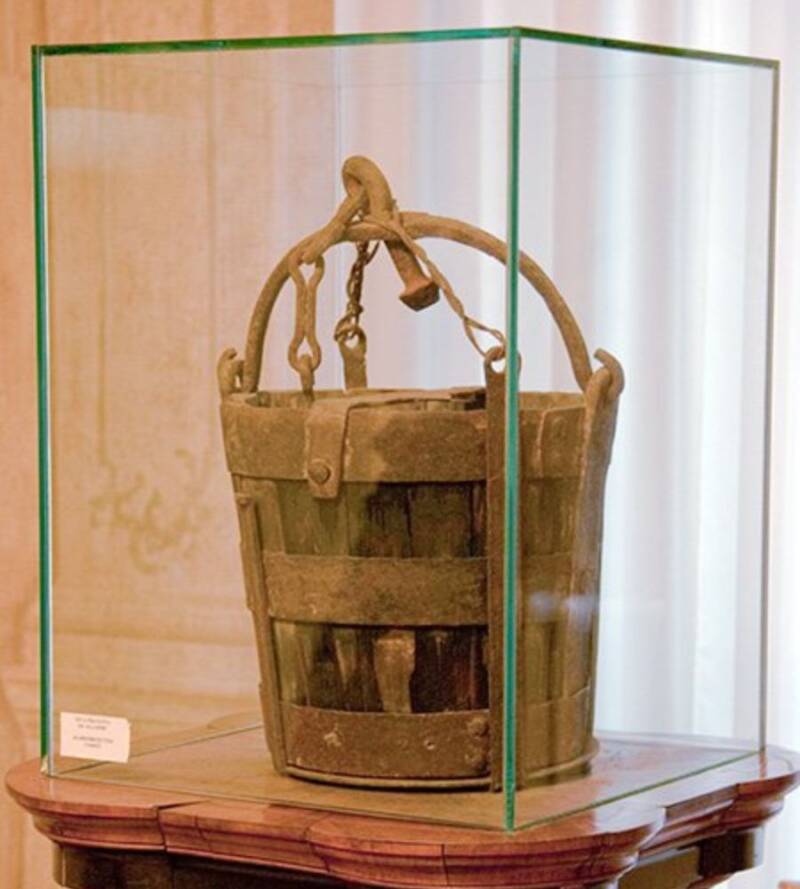 Bucket In A Glass Display