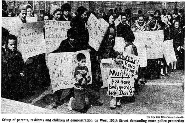 families protest