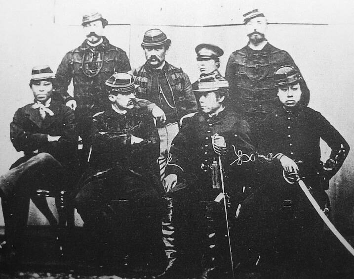 Jules Brunet With Military Leaders