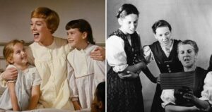 Julie Andrews Singing With Children Alongside Maria Von Trapp Singing With Children